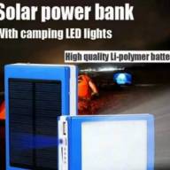 Портативный LED фонарь-аккумулятор Power Bank Solar LHP 9000mAh с солнечной панелью, батарея повербанк (маркировка 20000mAh от производителя) - Портативний LED ліхтар-акумулятор Power Bank Solar LHP 9000mAh із сонячною панеллю, батарея повербанк (маркування 20000mAh від виробника)