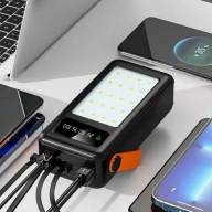 Power Bank 40000 mAh 10w Повербанк + Led лампа - Power Bank 40000 mAh 10w Повербанк + Led лампа