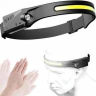 Налобный фонарик 2в1 BL-G28-XPE+COB с сенсором и датчиком движения  - Налобный фонарик 2в1 BL-G28-XPE+COB с сенсором и датчиком движения 