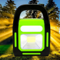Светодиодный аккумуляторный фонарь на солнечной батарее Hurry Bolt HB-9707А-1 зеленый